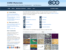 Tablet Screenshot of core.materials.ac.uk